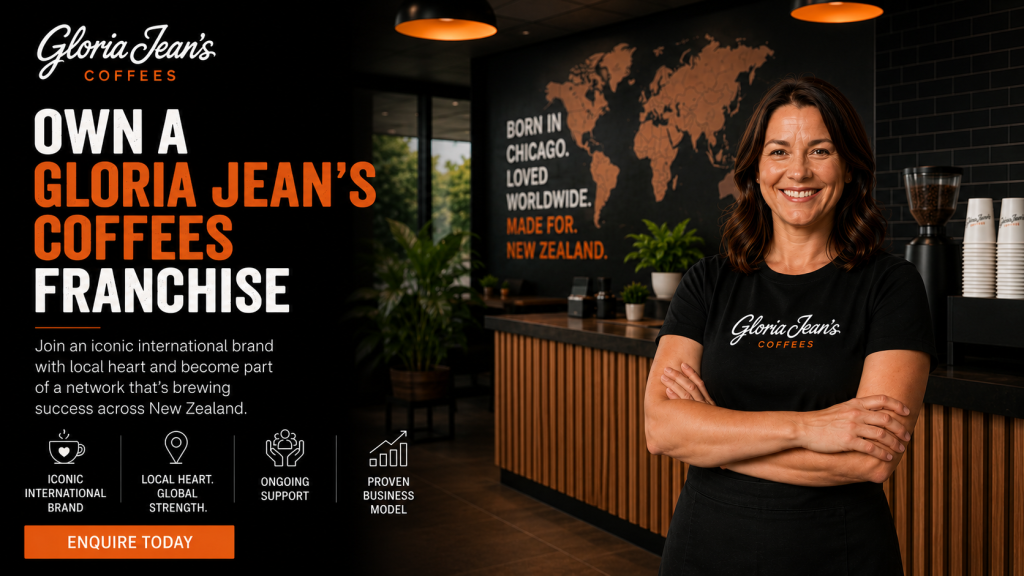 Gloria Jean’s Coffees Franchise Opportunity in New Zealand – International Brand, Local Edge